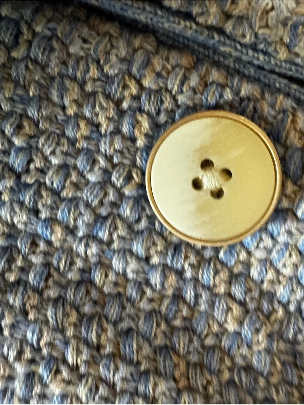 J. McLaughlin Woven Gray Knit Sweater - Picture 7 of 8